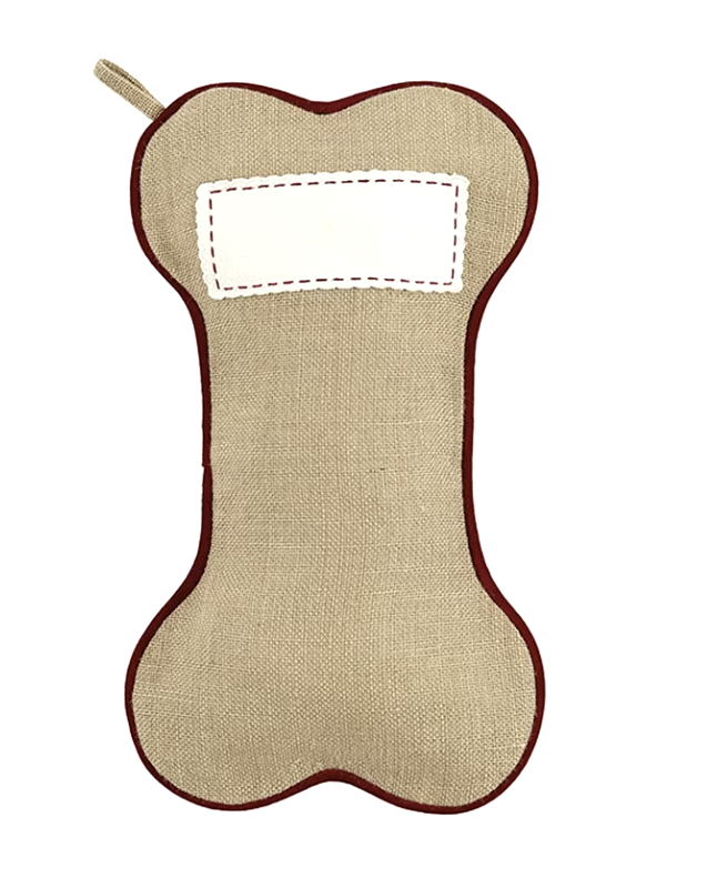 Bone Shape Dog Christmas Stocking